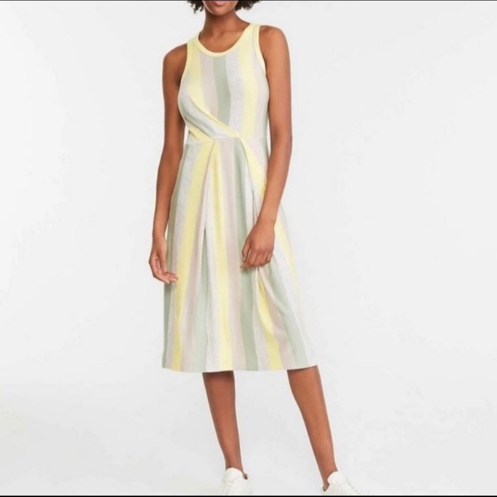 Lou & Gray for LOFT Multicolor Striped Sleeveless Dress Size M